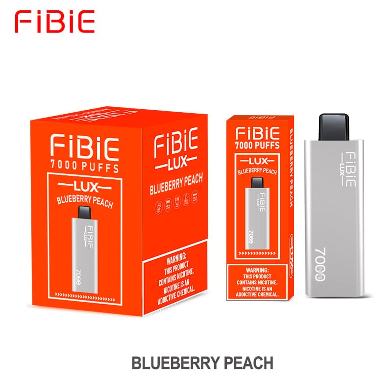 BLUEBERRY-PEACH - FIBIE 7000 Puffs Disposable Vapor Wands(7000 PUFFS)