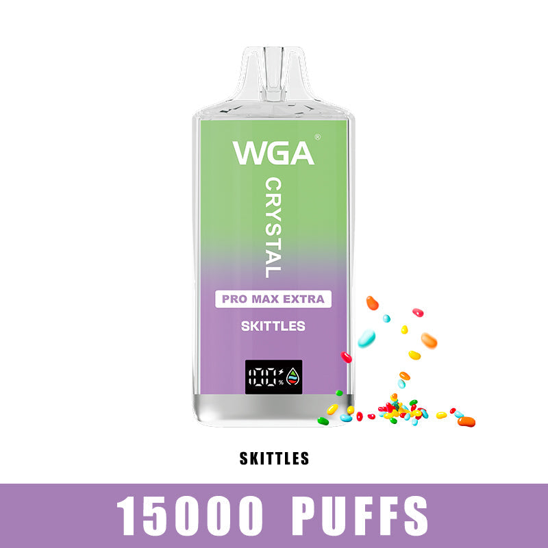 wga vape Crystal SKITTLES Pro Max Extra 15000 Züge Einweg-E-Zigarette