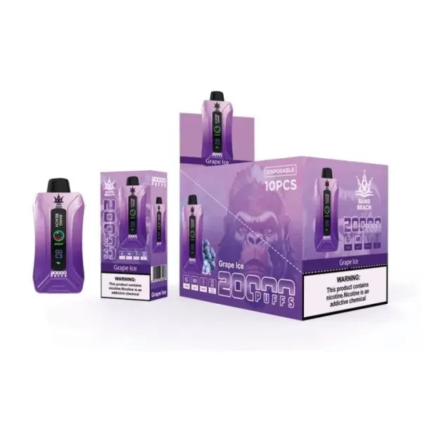 Bang Beach 20000 Puffs Disposable Vape(0% to 5% Nicotine) - 35ml E-Liquid, 650mAh Battery