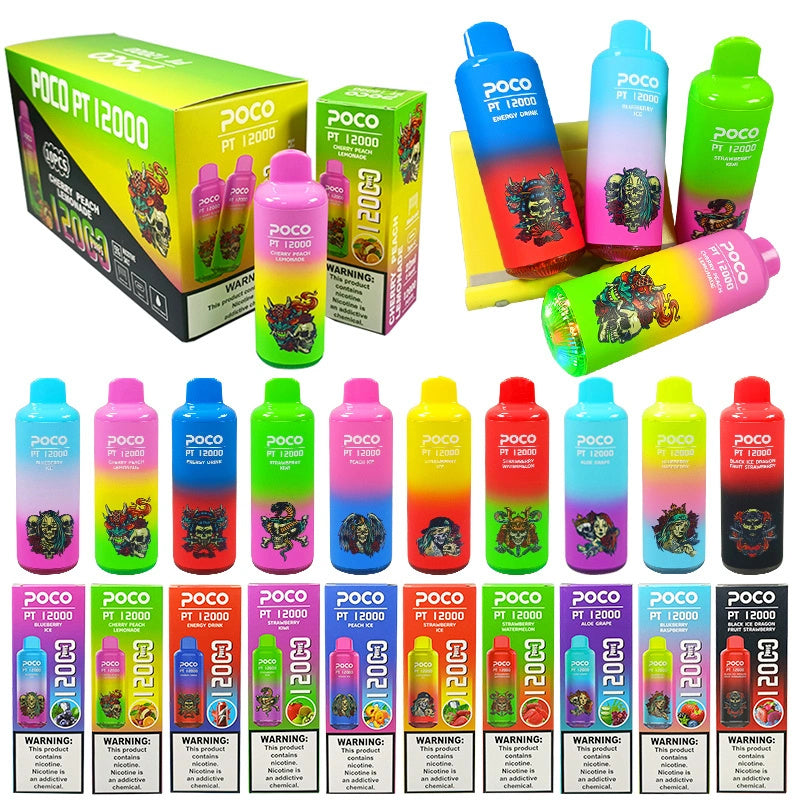 POCO PT 12000 Puffs - 22mL, 5% Nic Salt, 10 Flavors, Mesh Coil