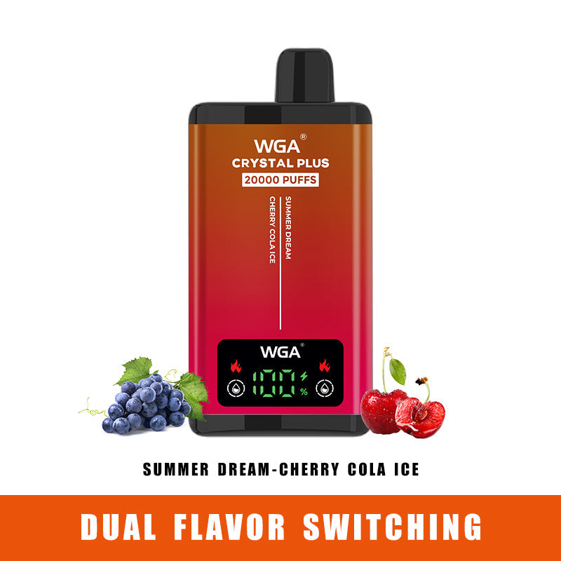 WGA vape SUMMER DREAM/CHERRY COLA ICE Pro Max Extra 20000 Puffs Disposable Vape