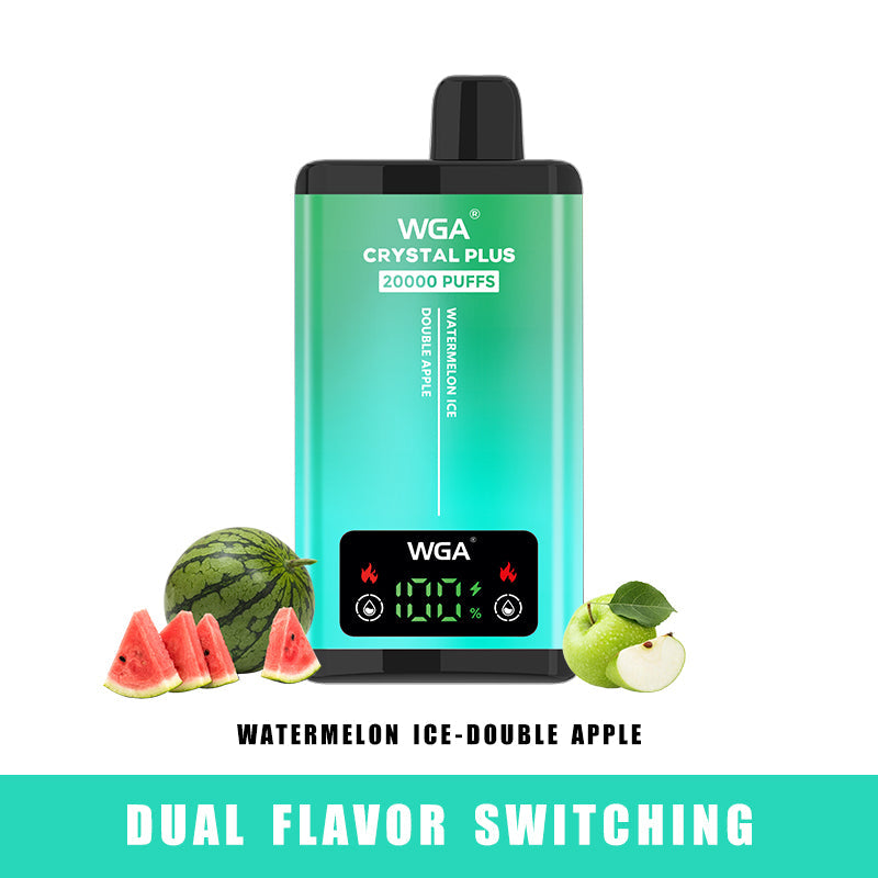 WGA vape WATERMELON ICE/DOUBLE APPLE Pro Max Extra 20000 Puffs Disposable Vape
