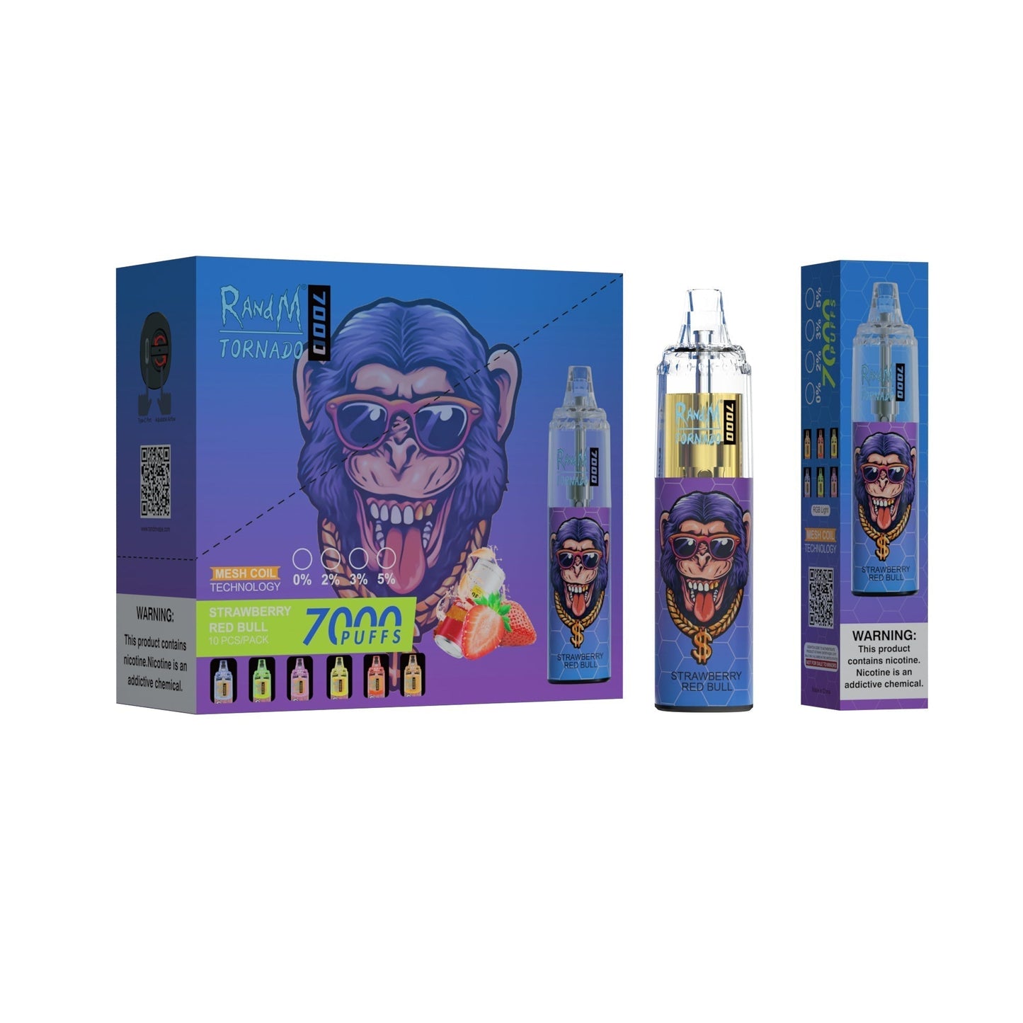 RAndM Tornado 7000 Puffs Disposable Vape Pack Of 10