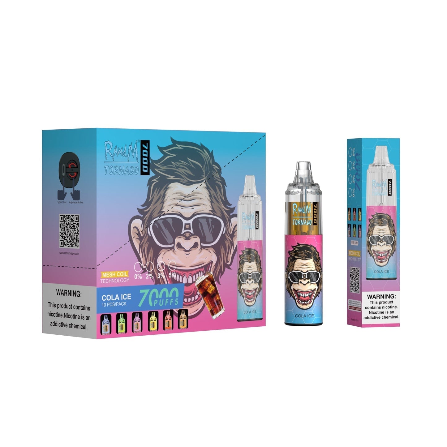 RAndM Tornado 7000 Puffs Disposable Vape Pack Of 10