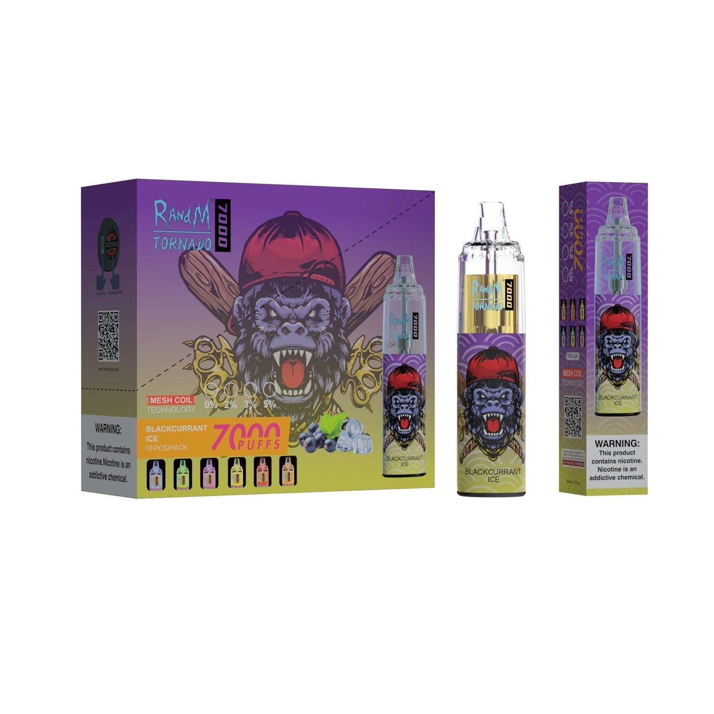 RAndM Tornado 7000 Puffs Disposable Vape Pack Of 10