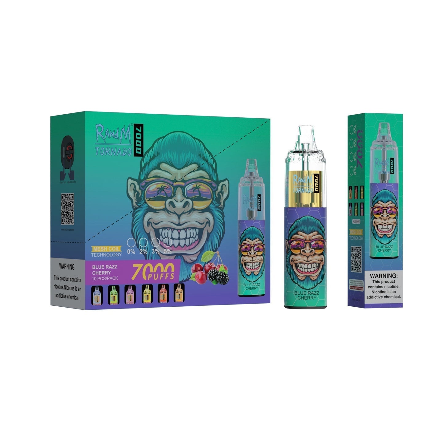 RAndM Tornado 7000 Puffs Disposable Vape Pack Of 10