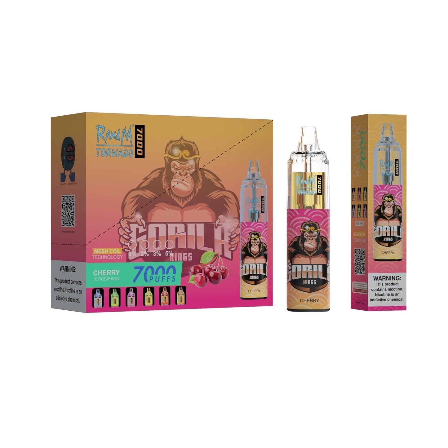 RAndM Tornado 7000 Puffs Disposable Vape Pack Of 10
