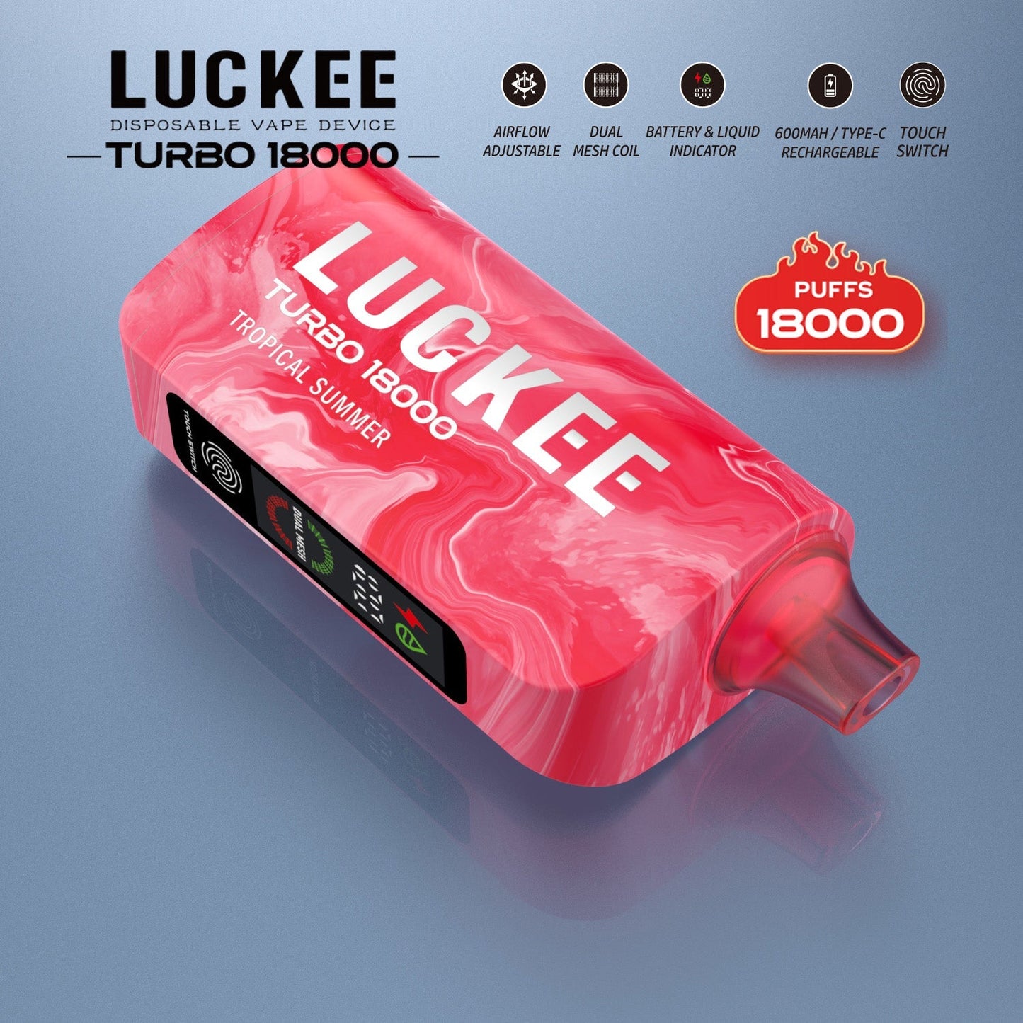 LUCKEE TURBO 18000 Züge Einweg-E-Zigarette Großhandel