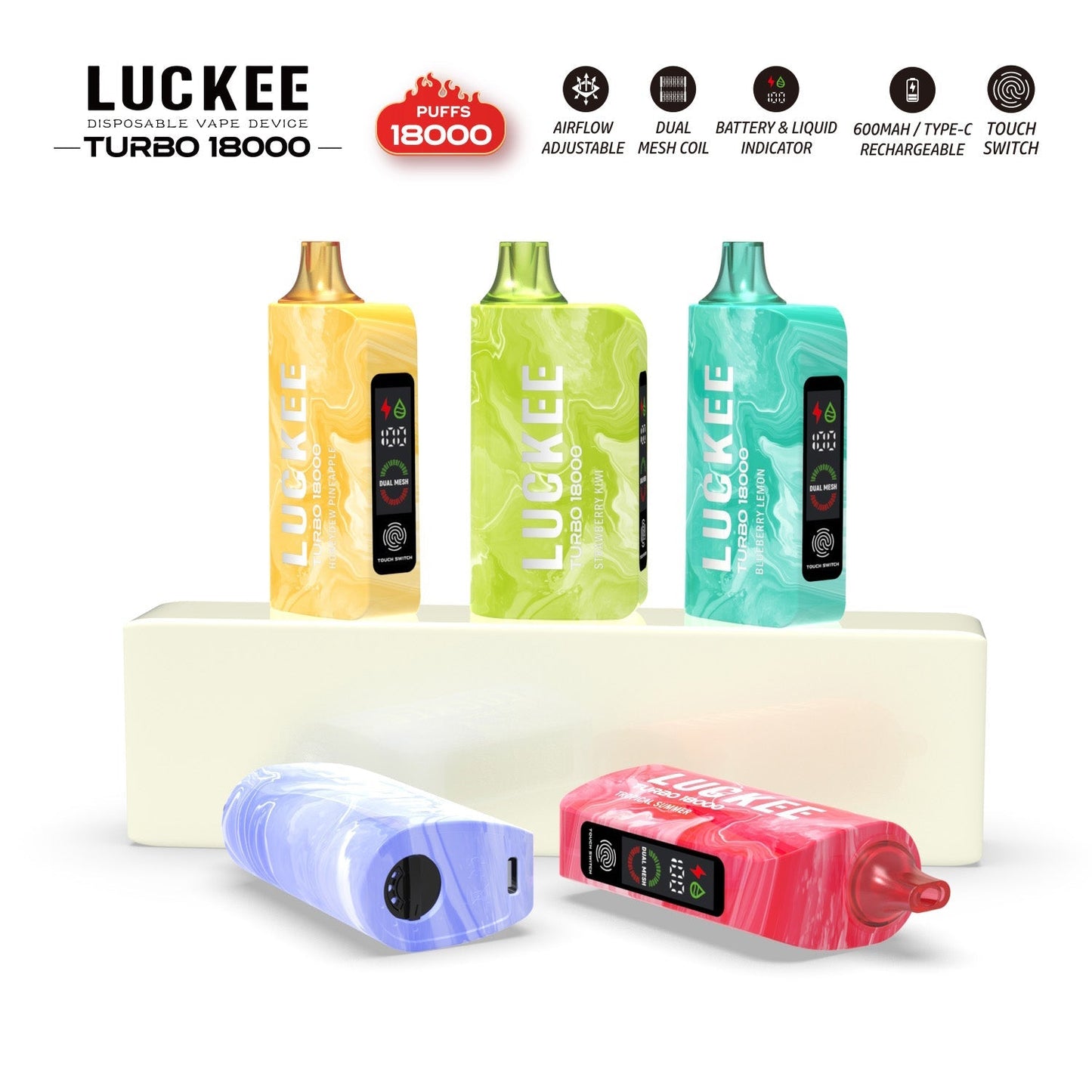 LUCKEE TURBO 18000 Puffs Disposable Vape Wholesale