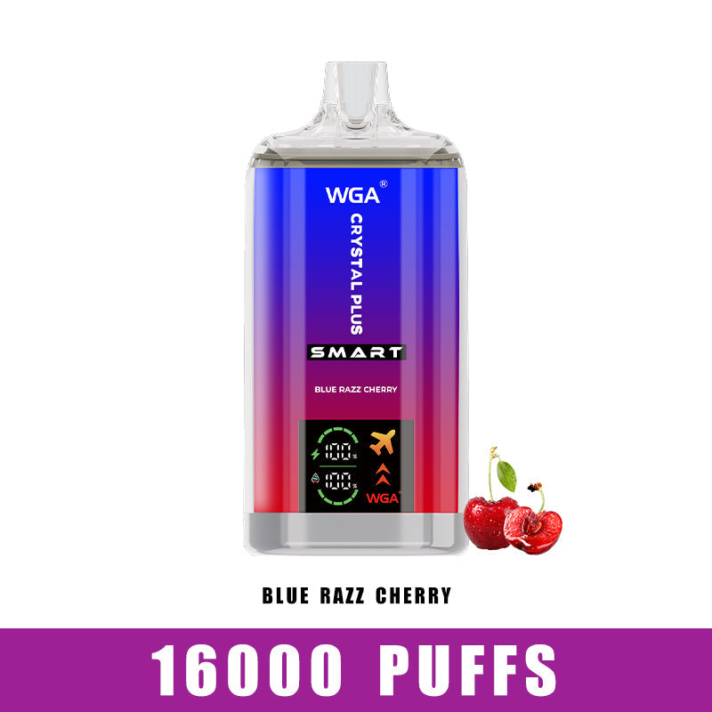 WGA Vape Blue Razz Cherry Crystal Pro Max Extra 16000 Puff Einweg-E-Zigarette
