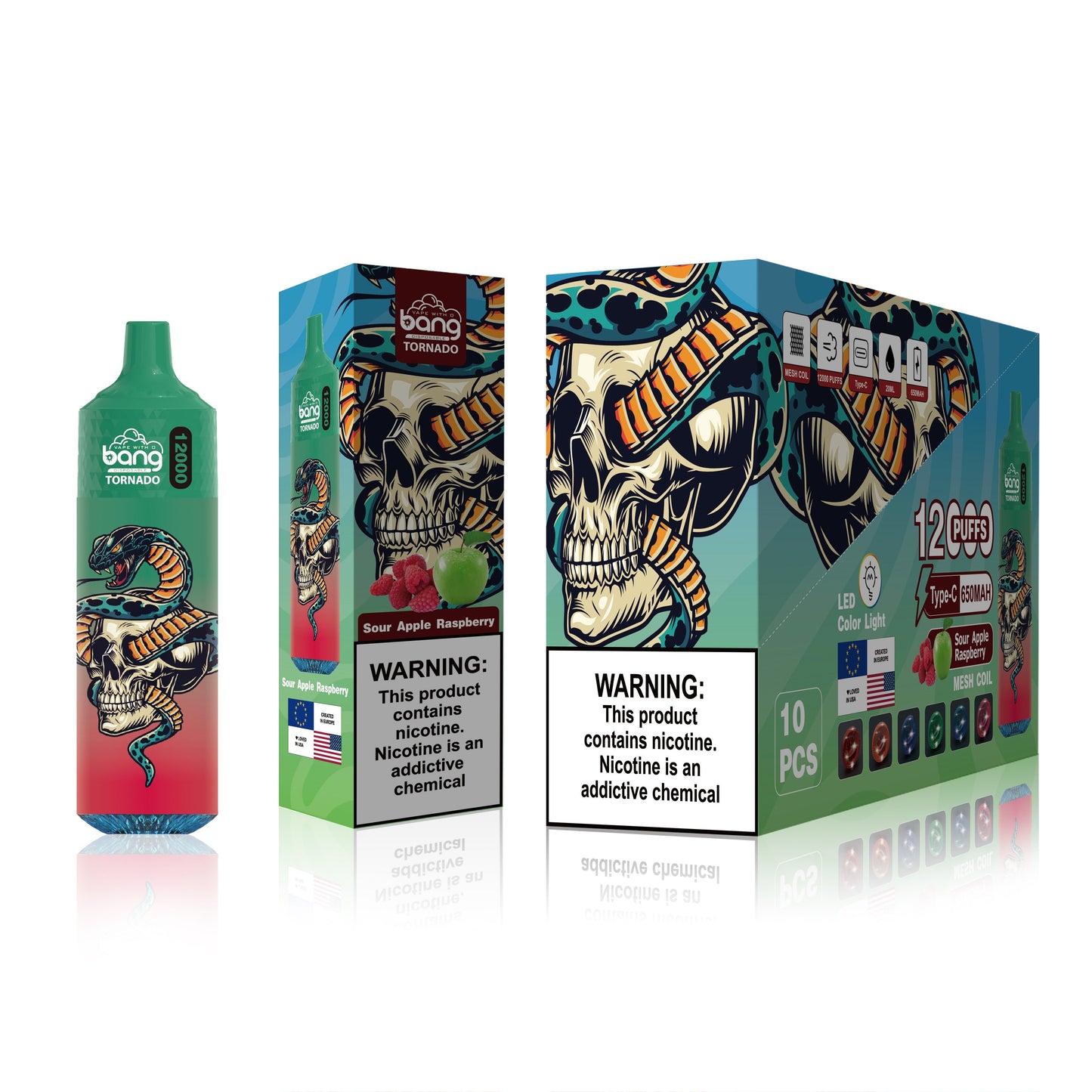 BangKing 12000 Puffs Smart Full Screen Turn Ice Wholesale Disposable Vape Puff 12k Prefilled Pod