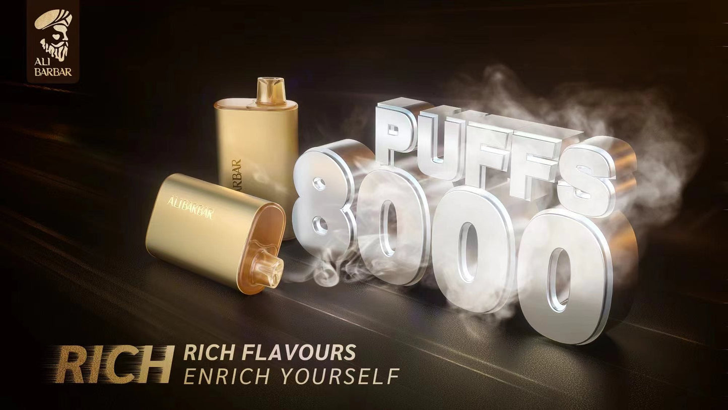 Alibarbar Rich 8000 Puffs Disposable Vape Wholesale