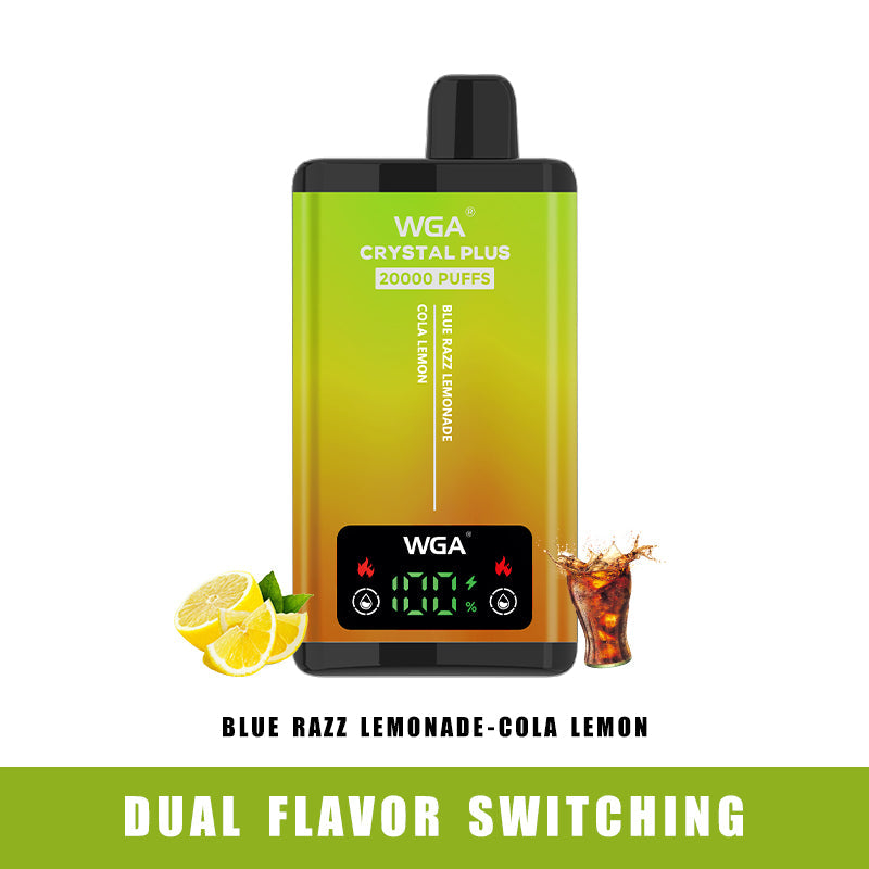 WGA vape BLUE RAZZ LEMONADE/COLA LEMON Pro Max Extra 20000 Puffs Disposable Vape