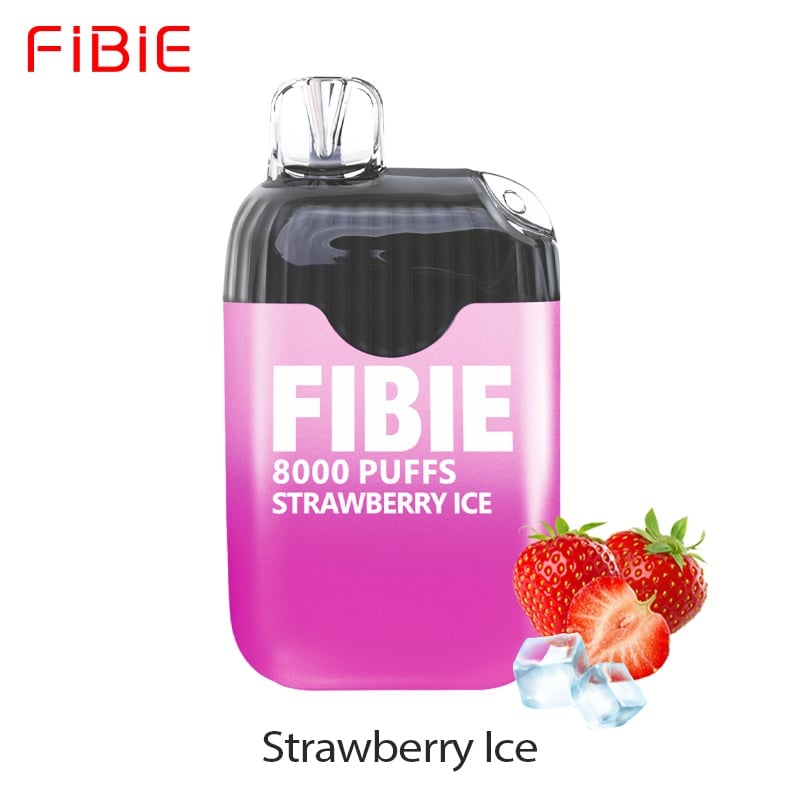 Strawberry--Ice- FIBIE 8000 Puffs Disposable Vapor Wands(8000 PUFFS)