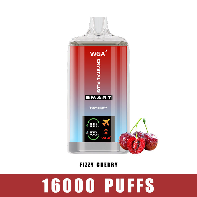 WGA Vape Fizzy Cherry Crystal Pro Max Extra 16000 Puff Disposable Vape