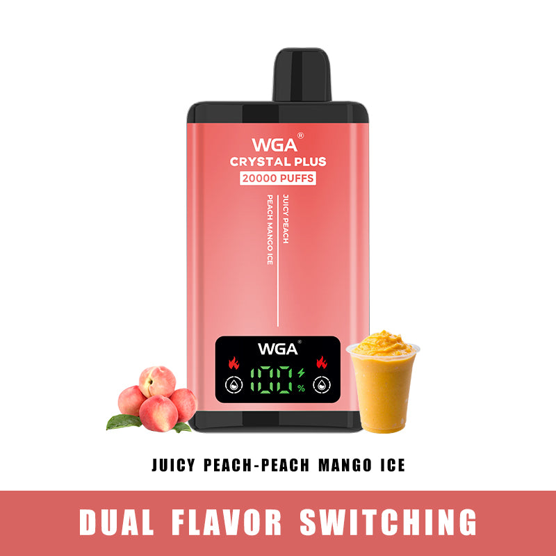 WGA vape JUICY PEACH/PEACH APPLE ICE Pro Max Extra 20000 Puffs Disposable Vape