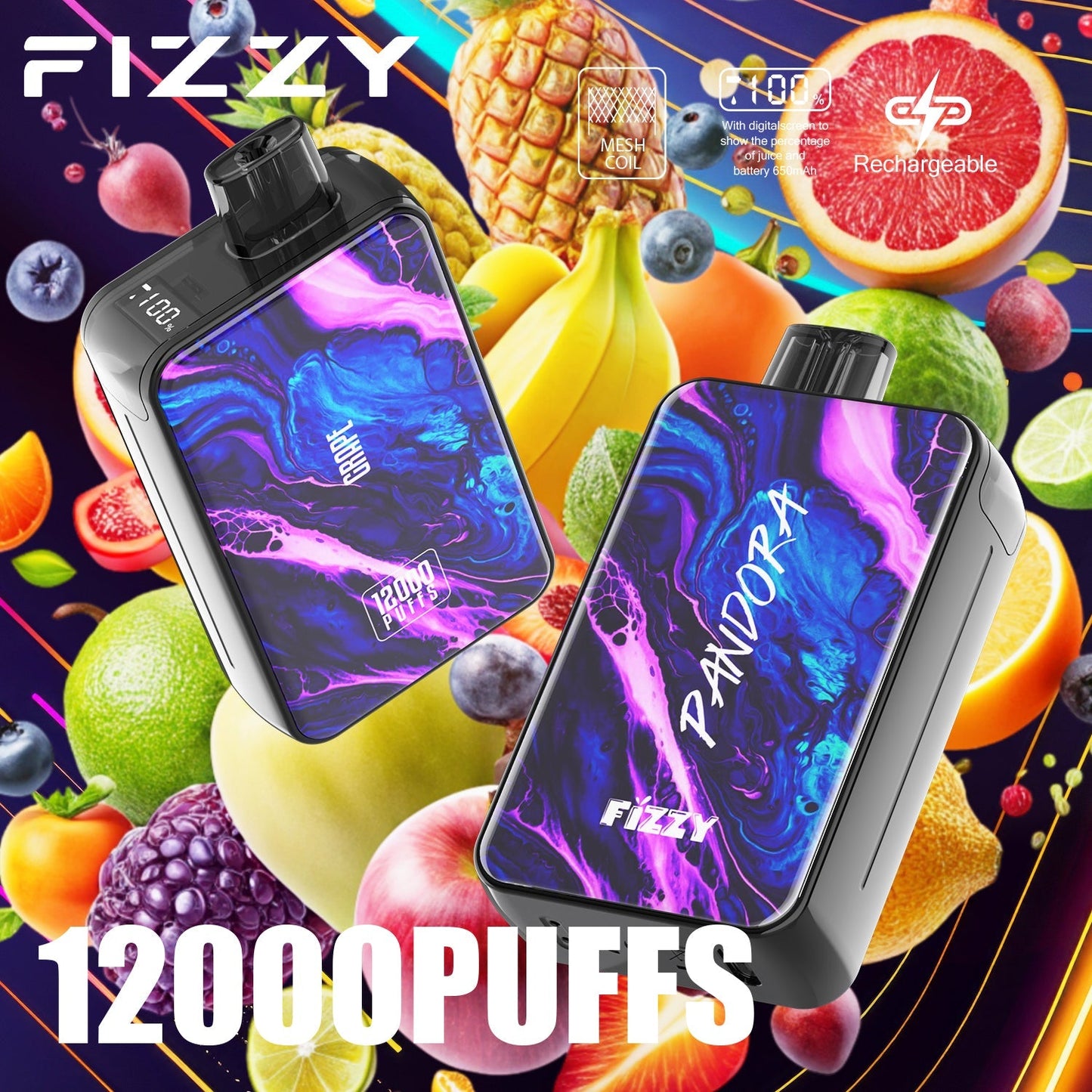 FIZZY PANDORA 12000 Puffs Disposable Vape Wholesale