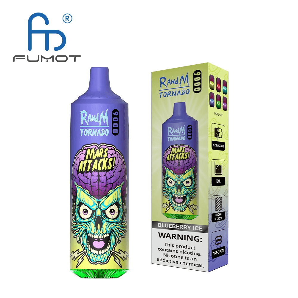 RANDM TORNADO 9000 Disposable Vape Wholesale,850 mAh 18 ML 50 Flavors