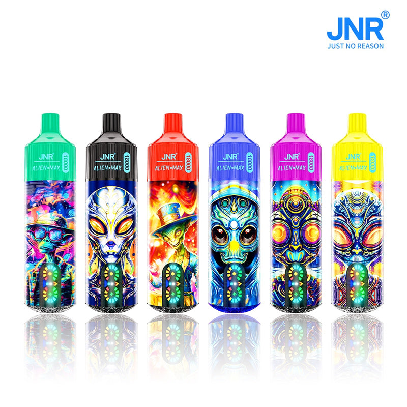 JNR Alien-Max 18000 Puffs Factory Wholesale Disposable E Cigarette Rechargeable Vape 21 Flavors Available