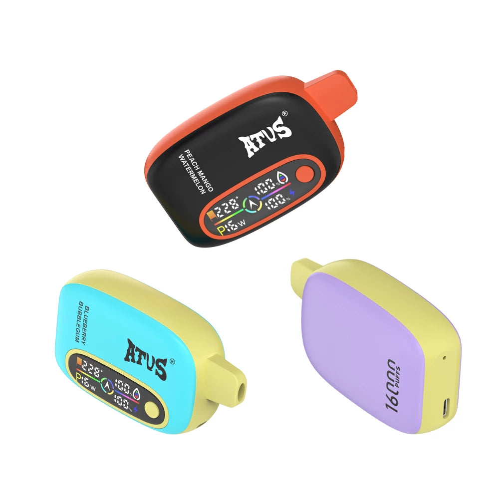 ATVS 16000 Puffs Digital Screen Bulk Buy Rechargeable Disposable Vapes Wholesale