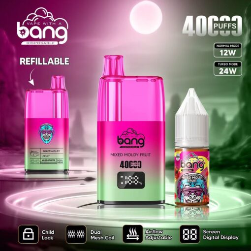Bang 40000 Puffs Disposable Vape - 10ml E-Liquid, 650mAh Battery 12 Flavors