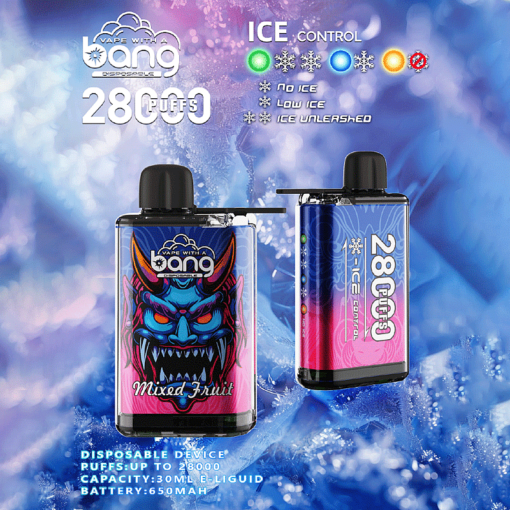 Bang 28000 Puffs Disposable Vape(0%- 5% Nicotine) - 30ml E-Liquid, 650mAh Battery