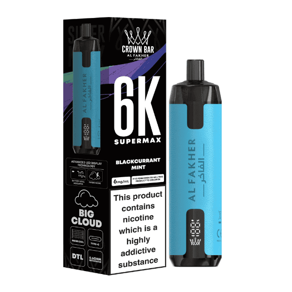 Al Fakher Supermax 6K Blackcurrant Mint