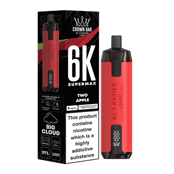 Al Fakher Supermax 6K Two Apple