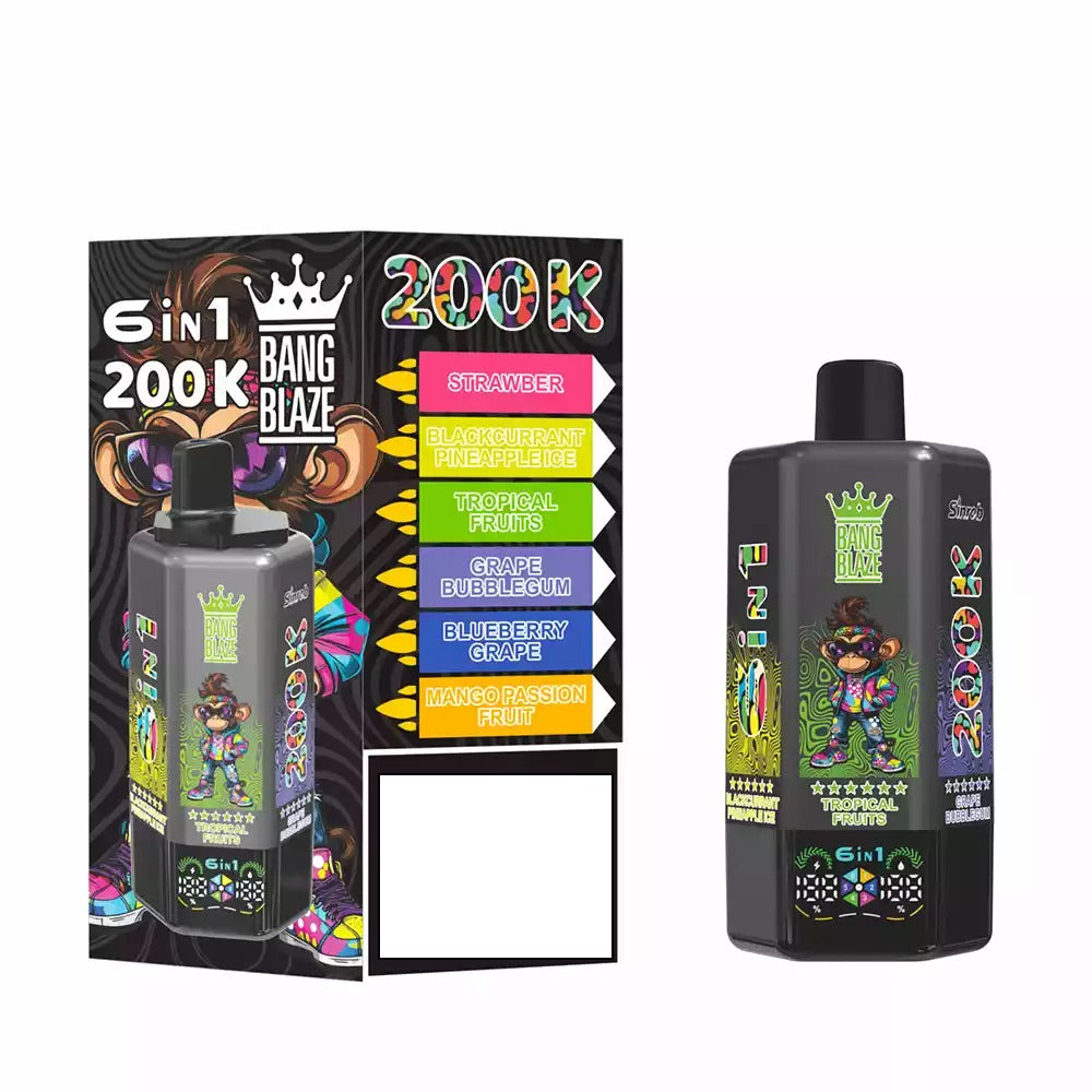 BANG BLAZE 200K DSK069 Disposable Vapes Wholesale Bulk Buy 200000 Puffs 6 In 1 Switchable Dual Mesh