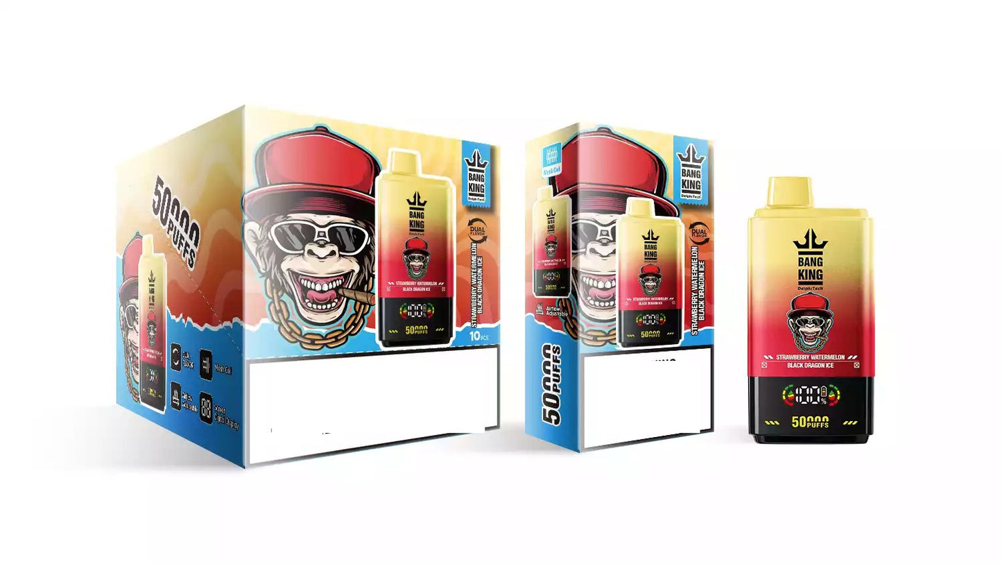 BANG KING 50000 Puffs DSK042 Dual Tastes Bulk Buy Rechargeable 50K Disposable Vapes Wholesale