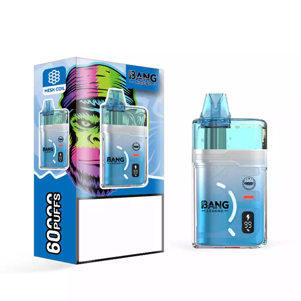 BANG LEGEND 60K 60000 Puffs DSK071 Disposable Vapes Wholesale Dual Mesh Coil Bulk Buy Rechargeable