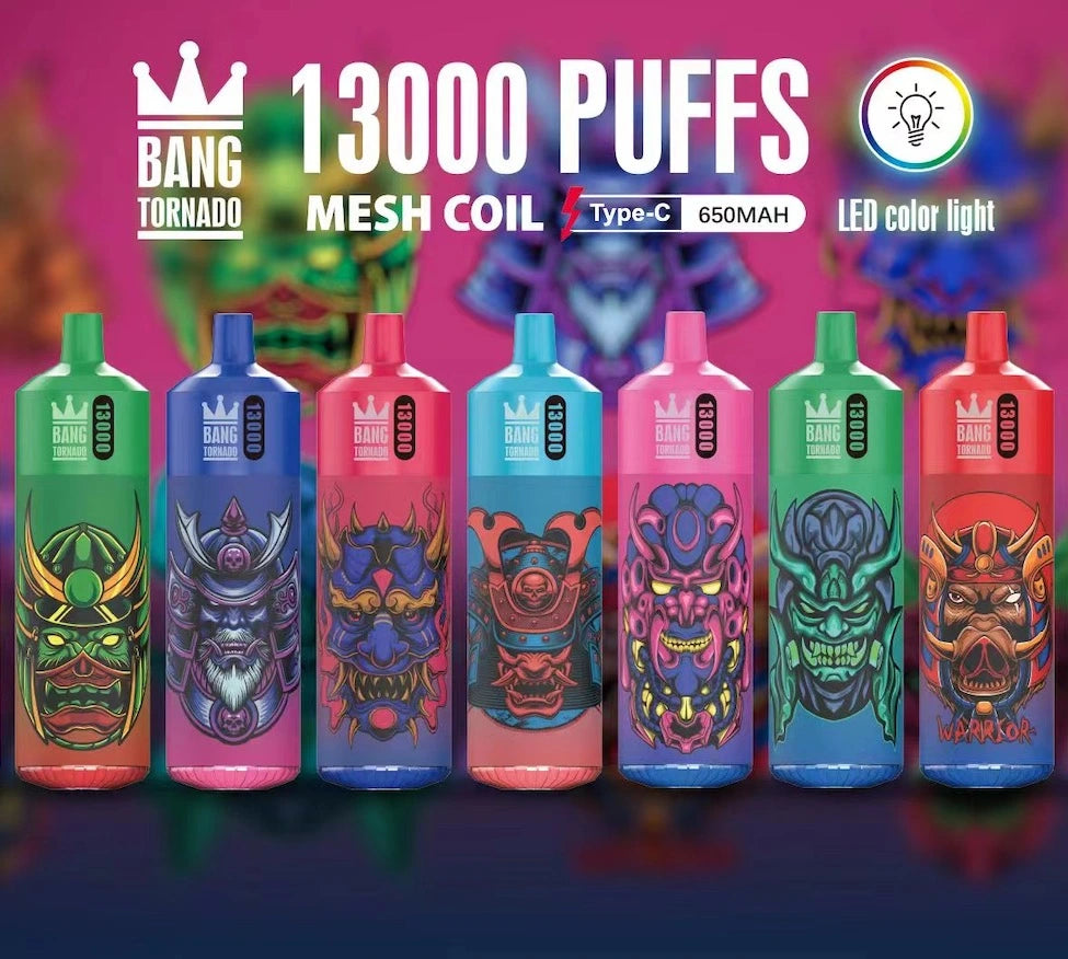 BANG TORNADO 13000 Puffs Bulk Buy Rechargeable Disposable Vape Wholesale