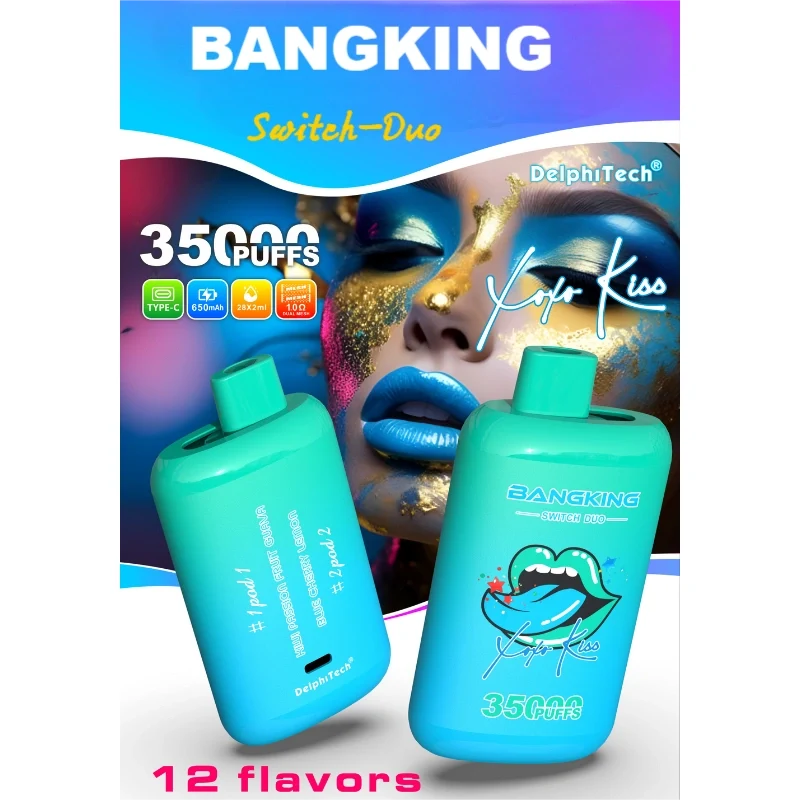 BANGKING 35000 PUFFS SWITCH DUO Bulk Sale Good Price Vape-650mAh Battery. 28ml E-liquid. Multiple Nicotine 12 Flavors