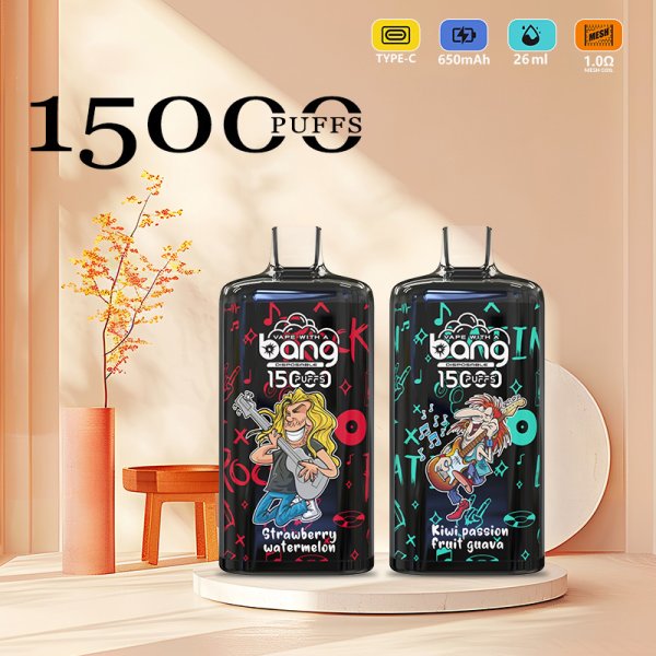 Bang 15000 Puffs Vape 15K Einweg-Vape-Pen E-Zigarette vorgefüllt 26ml 650mAh Einweg-Vape 12 Geschmacksrichtungen