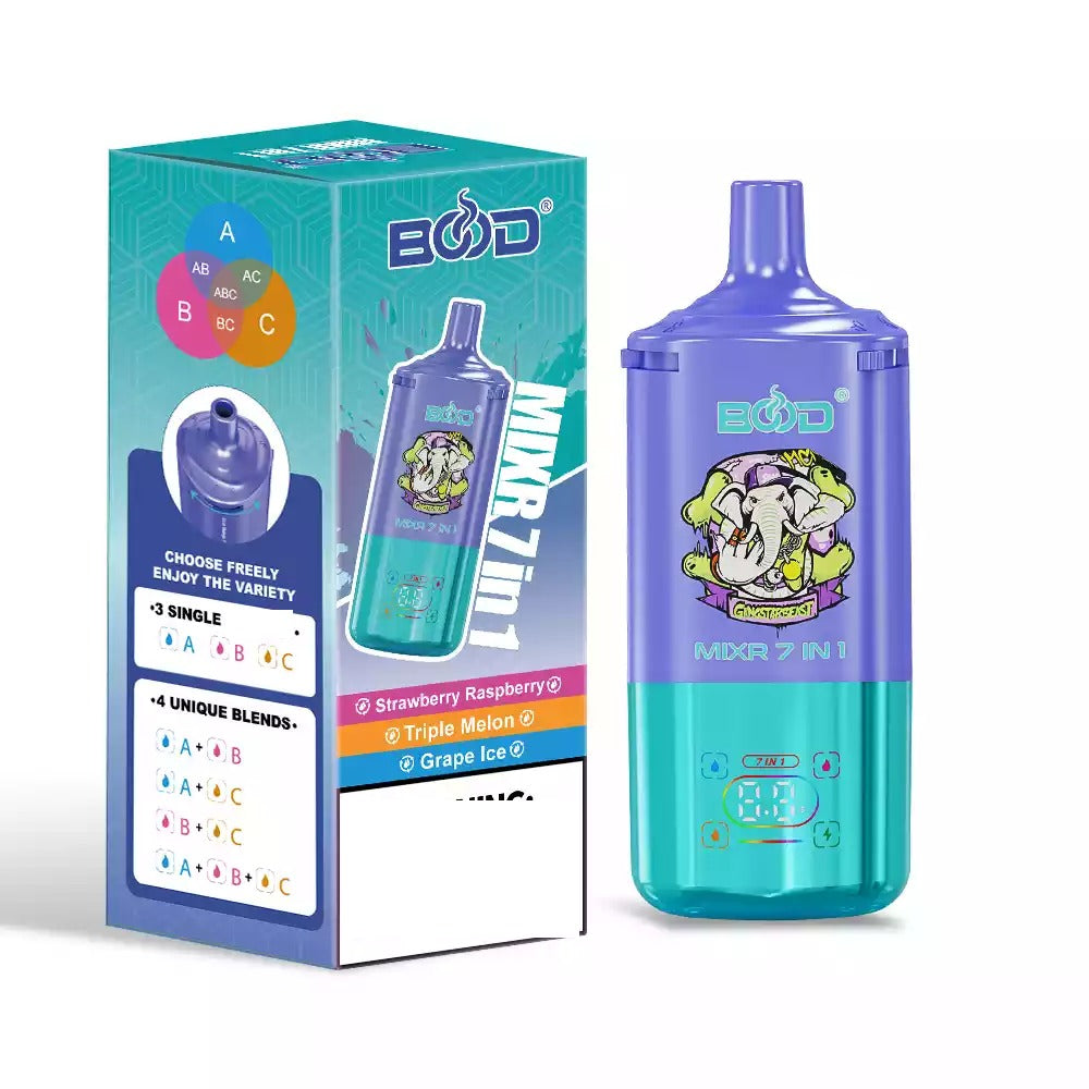 BOOD MIXR 80000 Puffs 7-in-1 Taste Bulk Buy Rechargeable Disposable Vapes Wholesale