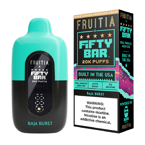 Baja Burst Fruitia x Fifty Bar 20K