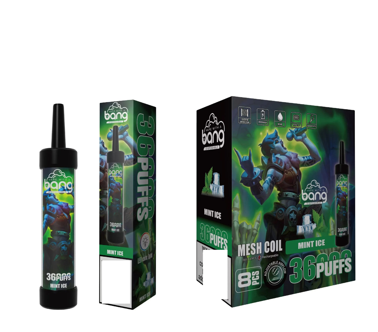 BANG 36000 Puffs LED Color Light Bulk Buy Rechargeable Disposable Vapes Wholesale