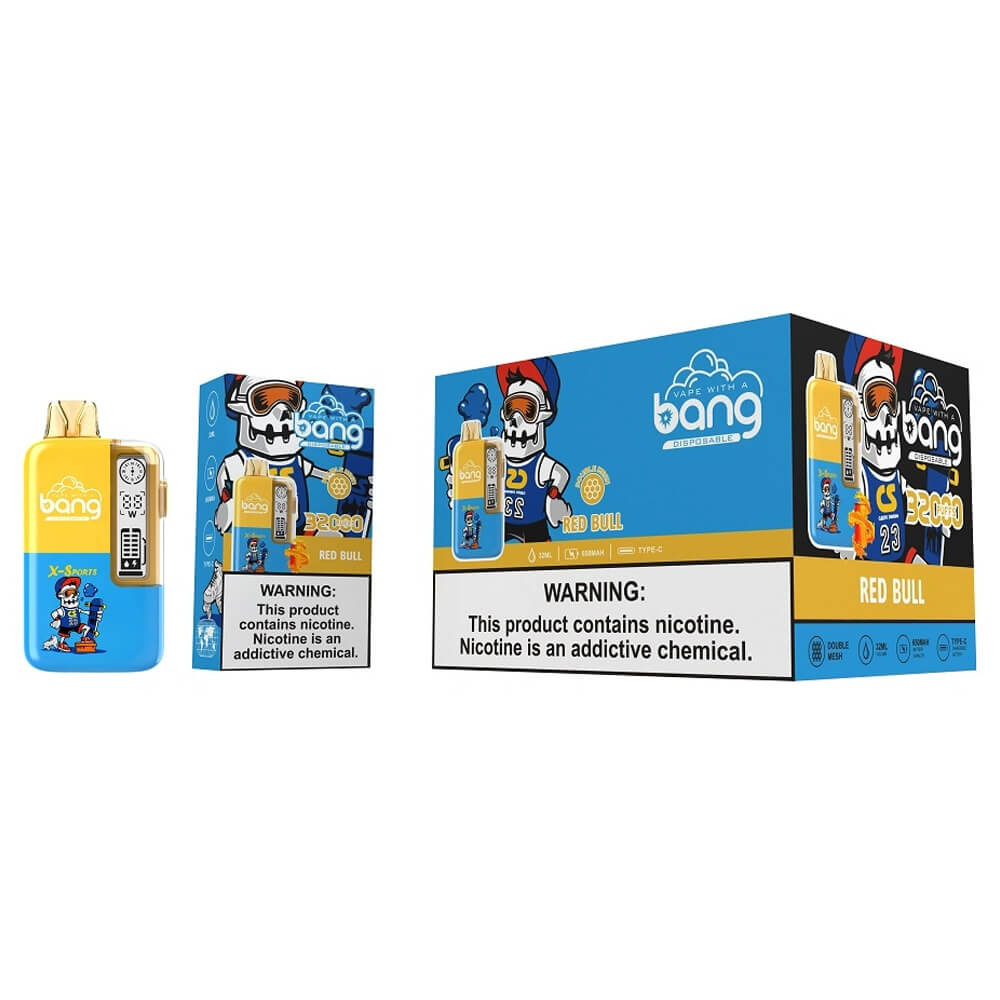 Bang 32000 PUFF Disposable Vape In Sales-850mAh Battery. 36ml E-liquid. Multiple Nicotine 12 Flavors