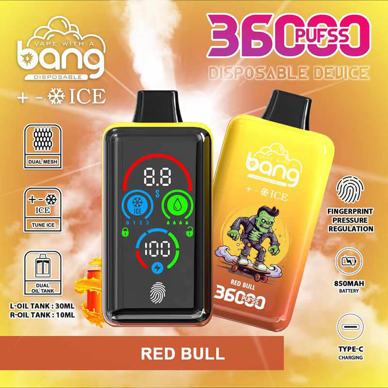 Bang ICE 36000 Puffs Disposable Vape(0% to 5% Nicotine) - 36ml E-Liquid. 850mAh Battery