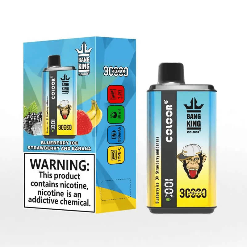 Bang King 30000 Puffs Disposable Vape - 36ml E-Liquid. 550mAh Battery