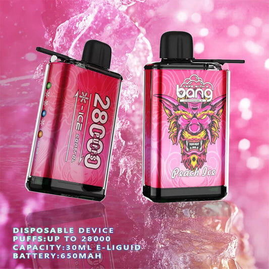 Bang Einweg-E-Zigarette für 28.000 Züge (0–5 % Nikotin) – 30 ml E-Liquid, 650-mAh-Akku