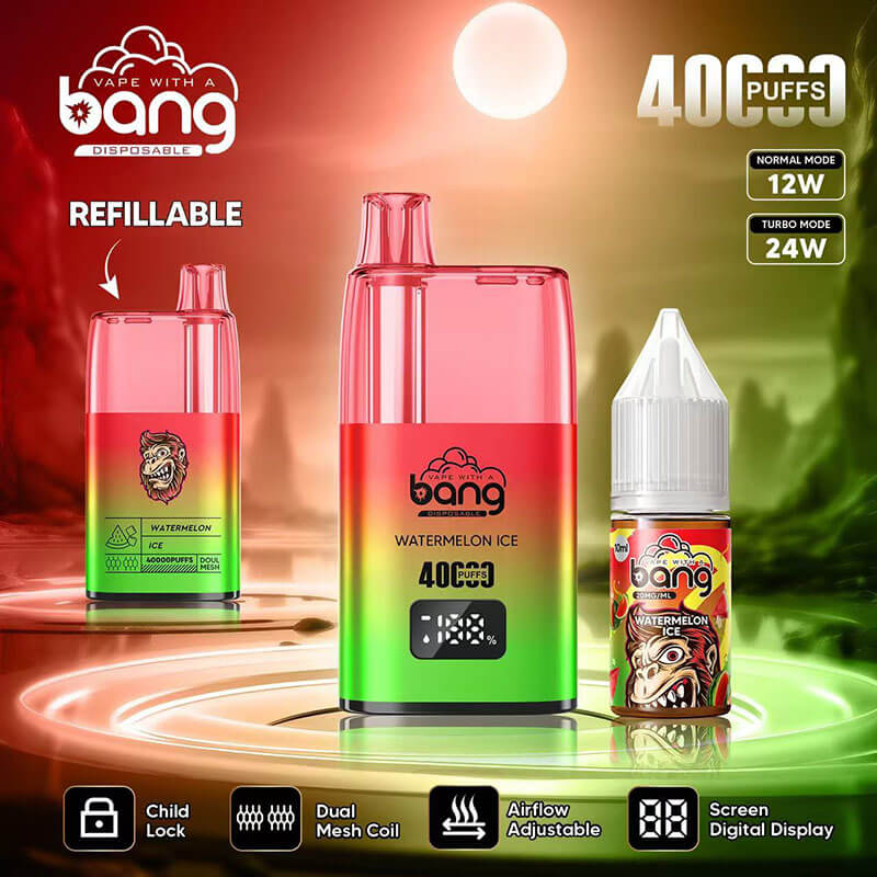 Bang 40000 Puffs Disposable Vape - 10ml E-Liquid, 650mAh Battery 12 Flavors