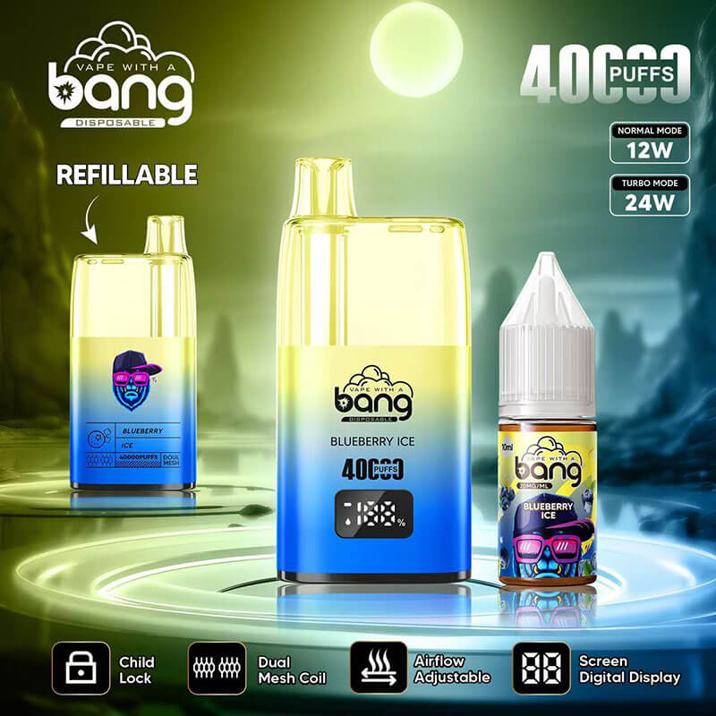Bang 40000 Puffs Disposable Vape - 10ml E-Liquid, 650mAh Battery 12 Flavors