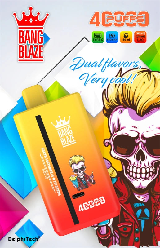 Bang Blaze 40000 Dual Flavors Disposable Vape - 40ml E-Liquid, 650mAh Battery 12 Flavors