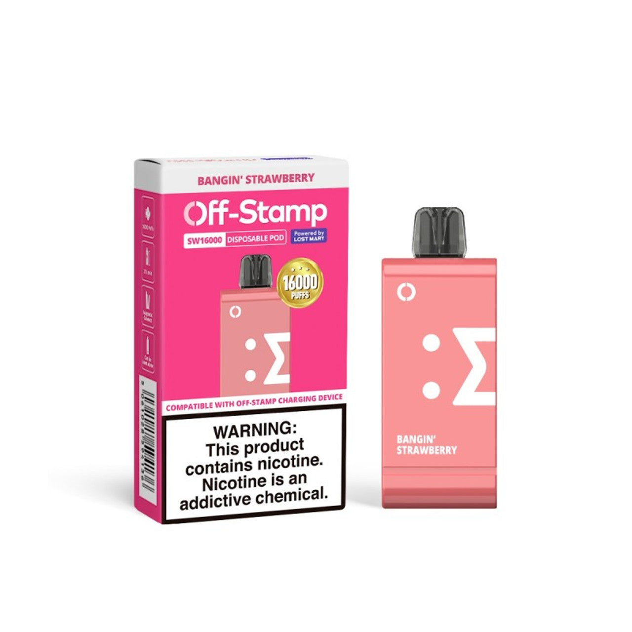 Bangin' Strawberry Off Stamp SW16000 Pod