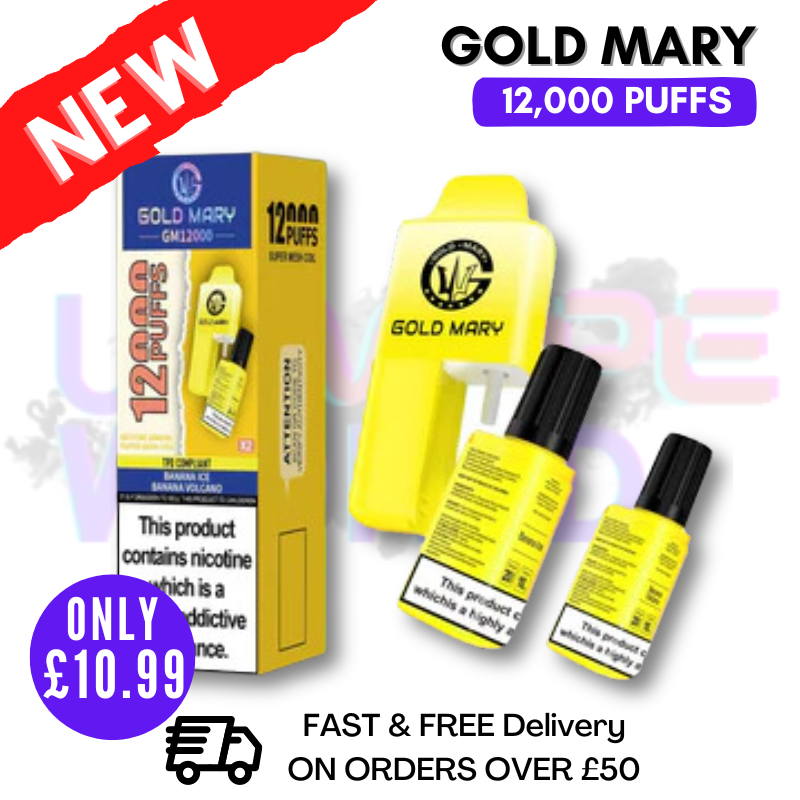 Banna ICE Gold Mary 12000 Puff 12K Bar Disposable Kit