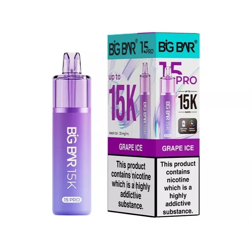 Big Bar Pro 15K Puffs Prefilled & Reusable Pod Kit