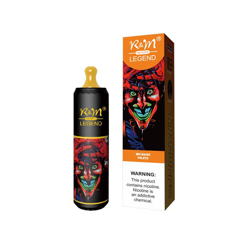 R&M 10000 puffs 10K Fruit Flavor Portable Stylish High-quality E-lectronic c igarette Vape E-liquid V aporizer Pod system Include Nicotine 19 flavors
