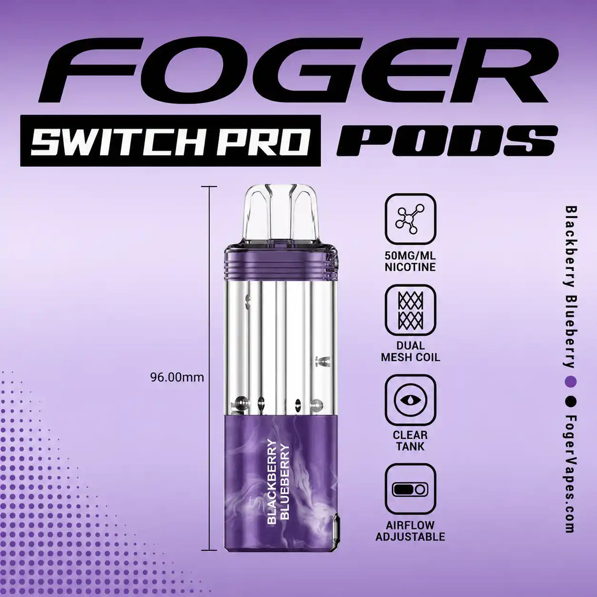 Blackberry Blueberry - Foger Switch Pro 30K Disposable Pod