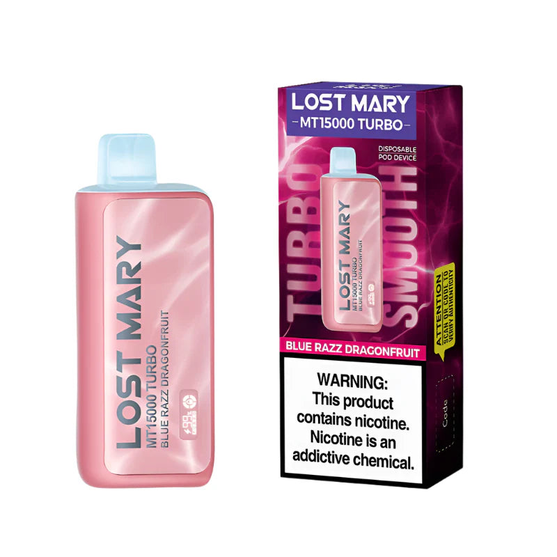 Blue Razz Dragonfruit Lost Mary MT15000 Turbo